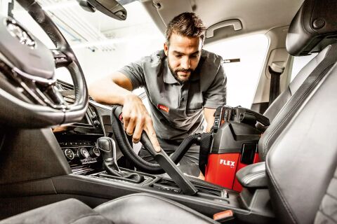 Flex VC 6 LMC 18.0 18V/2.5Ah. Çift Akülü 6Lt. Vakumlu Şarjlı Süpürge