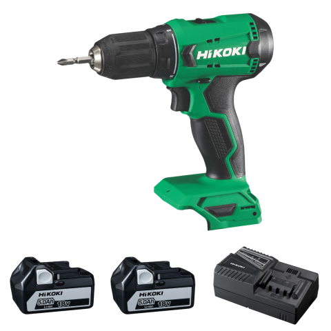 Hikoki DS18DA-5.0 18V/5.0Ah 50Nm Çift Akülü Şarjlı Darbesiz Matkap
