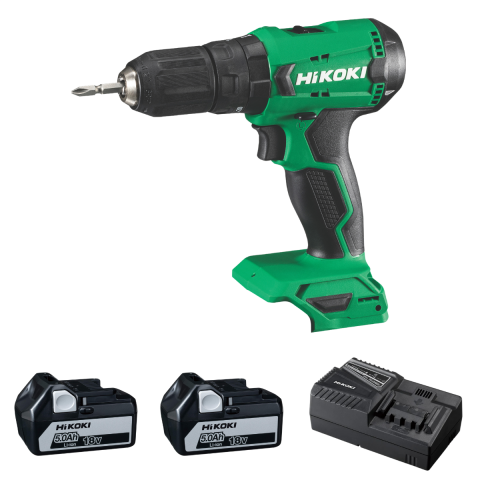 Hikoki DV18DA-5.0 18V/5.0Ah 50Nm Çift Akülü Şarjlı Darbeli Matkap