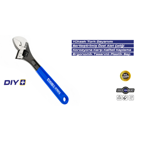 Fixio FK1000 10''/250mm Kurbağacık/İngiliz Anahtarı