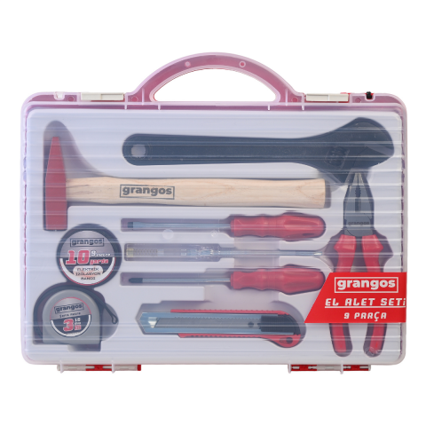 Grangos GRAS09 9 Parça Çantalı El Aleti Seti