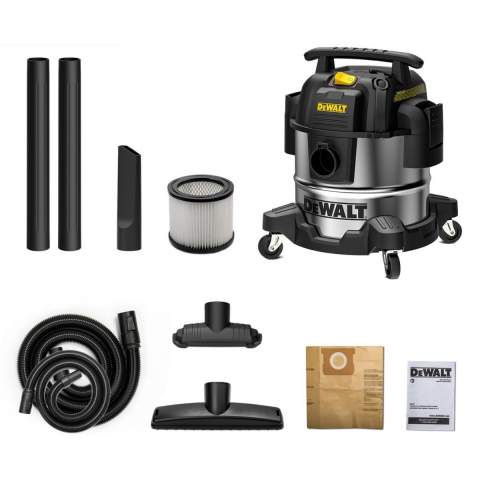 Dewalt DXV25S 1050W 25Lt Paslanmaz Islak ve Kuru Elektrikli Süpürge