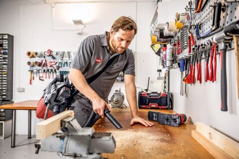 Flex VC6LMC18.0 Aküsüz 18V. 6Lt. Vakumlu Şarjlı Süpürge