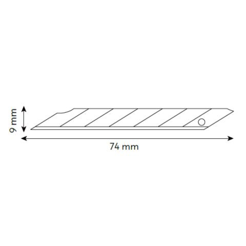 VIP-TEC Metal Profesyonel 9mm Hassas Kesim Maket Bıçağı Yerli Üretim