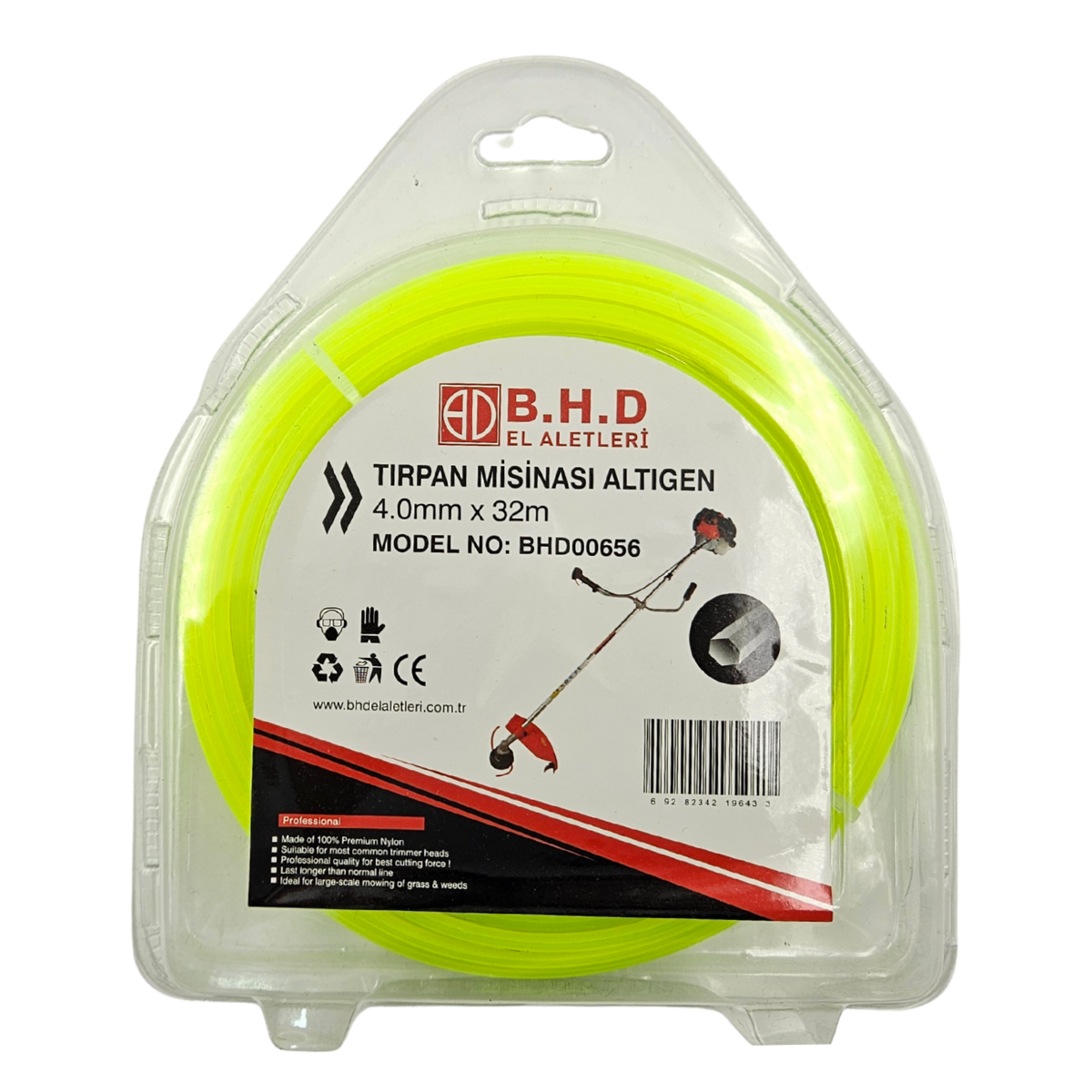 Fixonic B.H.D BHD00656 4mm 32m Altıgen Tırpan Misina