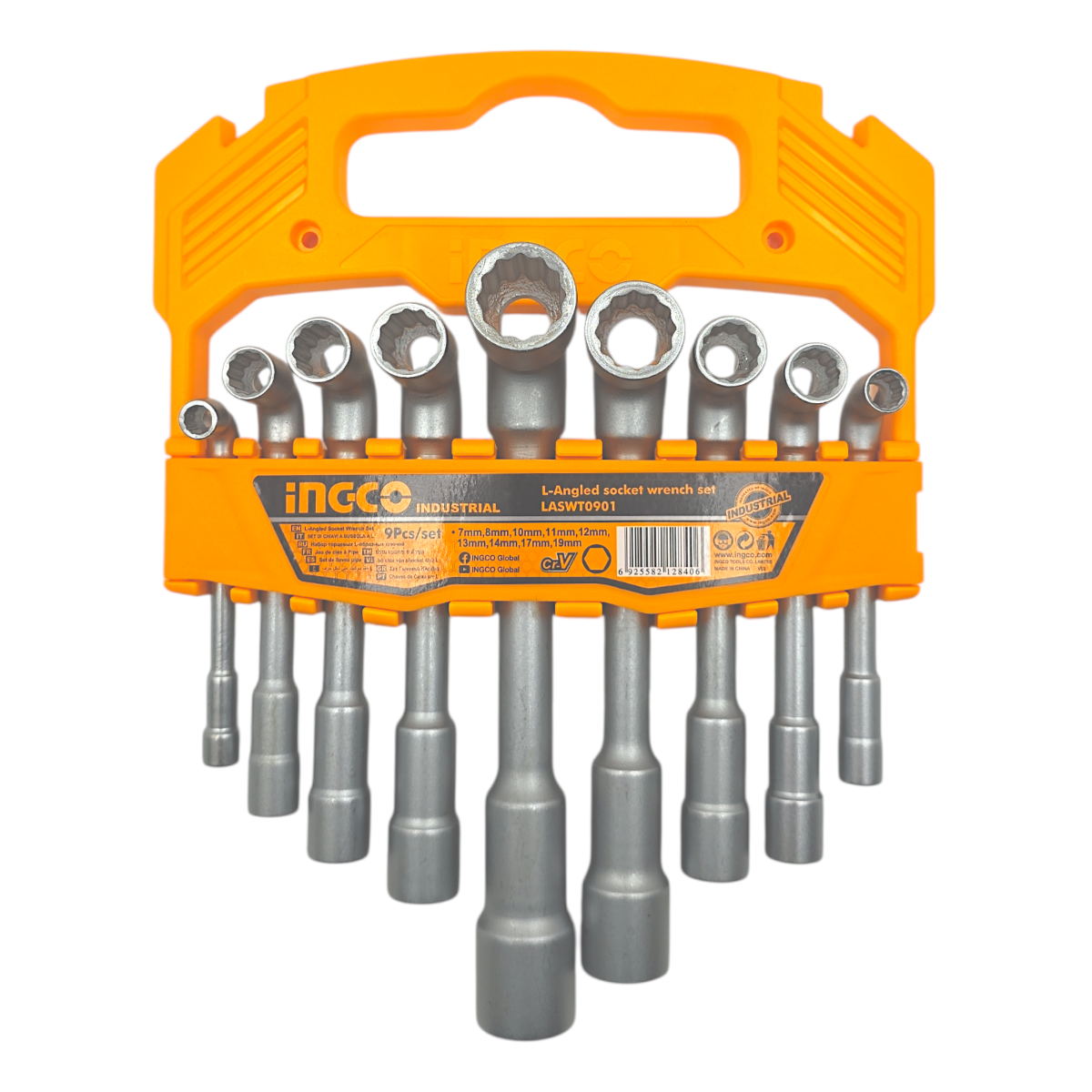 Ingco LASWT0901 9 Parça L Açılı Altı Köşe ve Oniki Köşe Lokma Anahtar Takımı