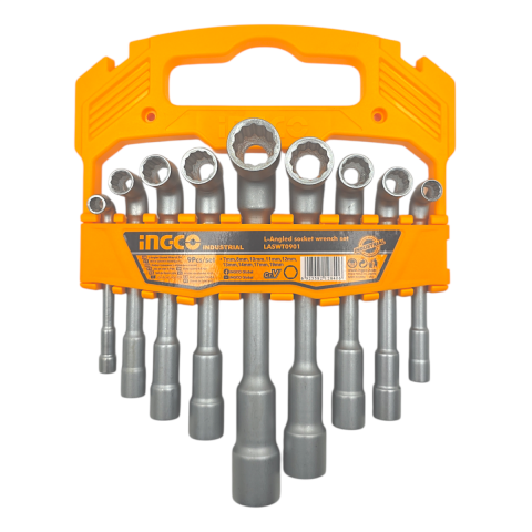 Ingco LASWT0901 9 Parça L Açılı Altı Köşe ve Oniki Köşe Lokma Anahtar Takımı