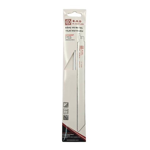 Fixonic B.H.D BHD00337 S1122HF 225mm Bi-Metal (Ahşap-Metal) Tilki Kuyruğu Testere (5'li Paket)