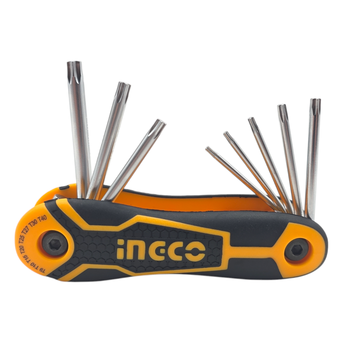 Ingco HHK14083 8 Parça Çakı Tip Torx Allen Anahtar Takımı (T9,T10,T15,T20,T25,T27,T30,T40)