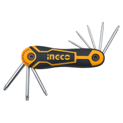 Ingco HHK14083 8 Parça Çakı Tip Torx Allen Anahtar Takımı (T9,T10,T15,T20,T25,T27,T30,T40)