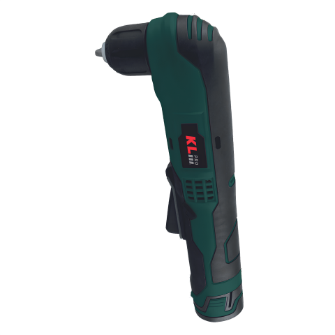 Klpro 10.8Volt/2.0Ah Li-ion Çift Akülü Profesyonel Dik Açılı Şarjlı Matkap Kldam1020