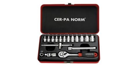 Cer-Pa Norm 4000 30 1417 ¼'' 17 Parça Lokma Anahtar Takımı