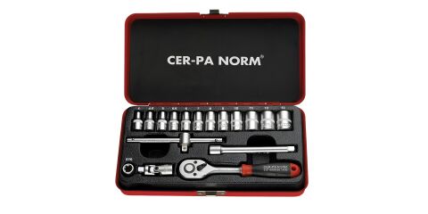 Cer-Pa Norm 4000 30 1417 ¼'' 17 Parça Lokma Anahtar Takımı