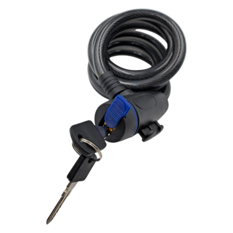 Fixonic B.H.D BHD00582 150cm 12x3mm Bisiklet Kilidi PVC Kaplı Çelik Halat Anahtarlı