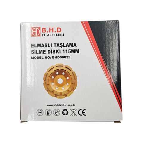 Fixonic B.H.D BHD00839 115mm Elmaslı Taşlama Silme Disk