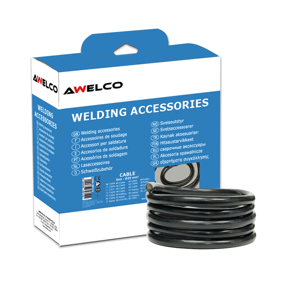 AWELCO 89600 16 MM KAYNAK KABLOSU 10 METRE - İTALY