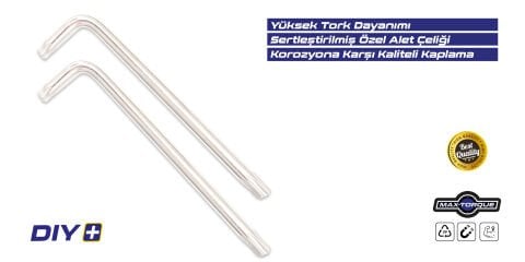 Fixio FX5008 8 Parça Uzun Torx Allen Takımı/Seti