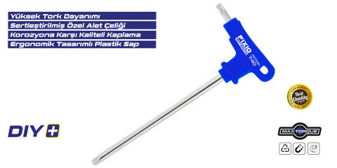 Fixio FR7106 6 Parça Torx T Allen Takımı/Seti