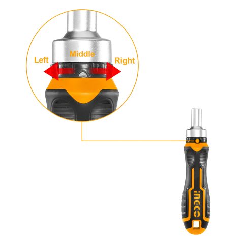 Ingco HKSDB0268 26 Parça Cırcırlı Bits (Hex) Tornavida Seti