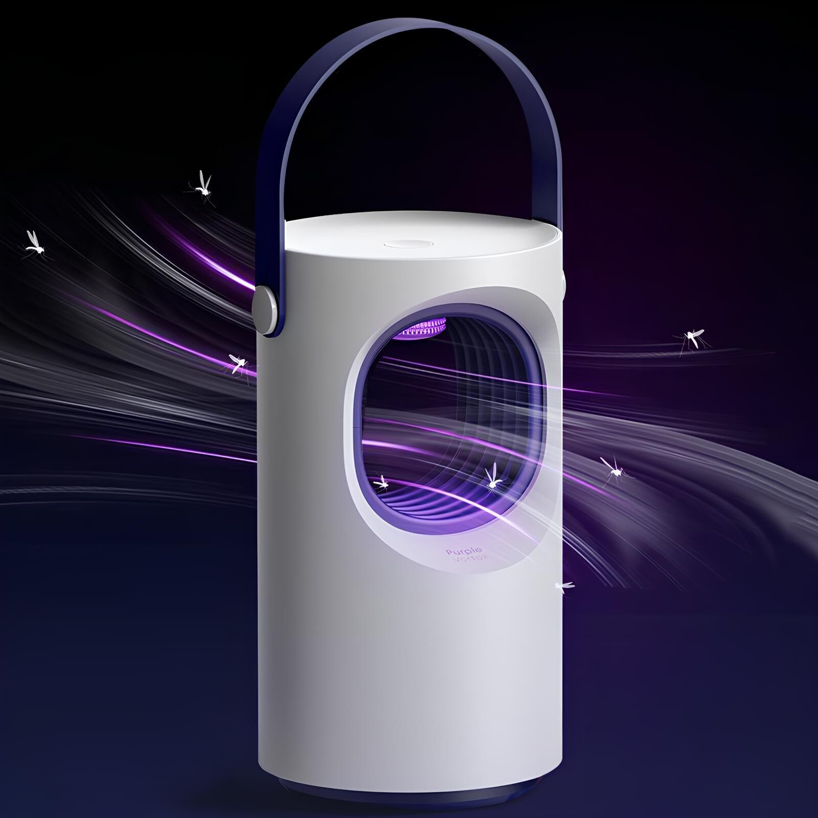 Purple Vortex 203 Taşınabilir Mor Işık Sivri Sinek Öldürücü Micro USB 5V