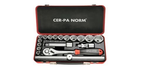 Cer-Pa Norm 4000 30 1217 ½'' 18 Parça Lokma Anahtar Takımı