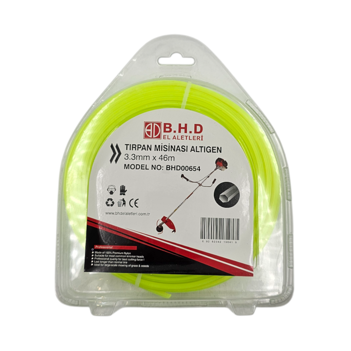 Fixonic B.H.D BHD00654 3.3mm 46m Altıgen Tırpan Misina