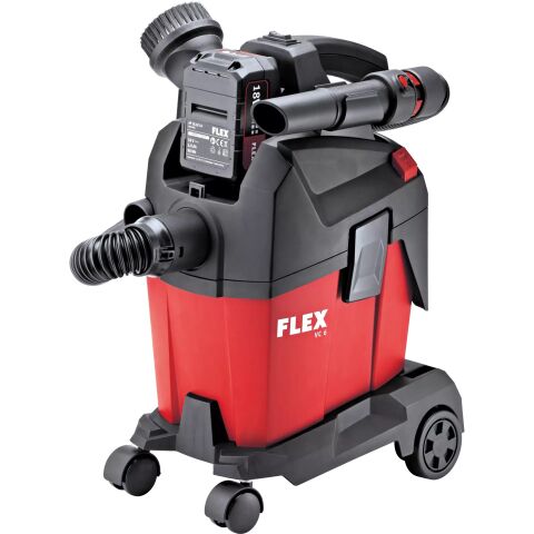 Flex VC 6 LMC 18.0 18V/2.5Ah. Çift Akülü 6Lt. Vakumlu Şarjlı Süpürge