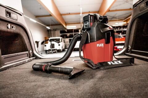 Flex VC 6 LMC 18.0 18V/2.5Ah. Çift Akülü 6Lt. Vakumlu Şarjlı Süpürge