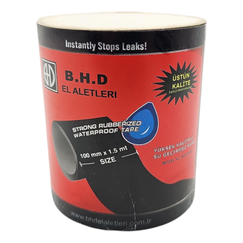 Fixonic B.H.D BHD00484 1.5m 100mm Yüksek Kaliteli Su Geçirmez Siyah Bant