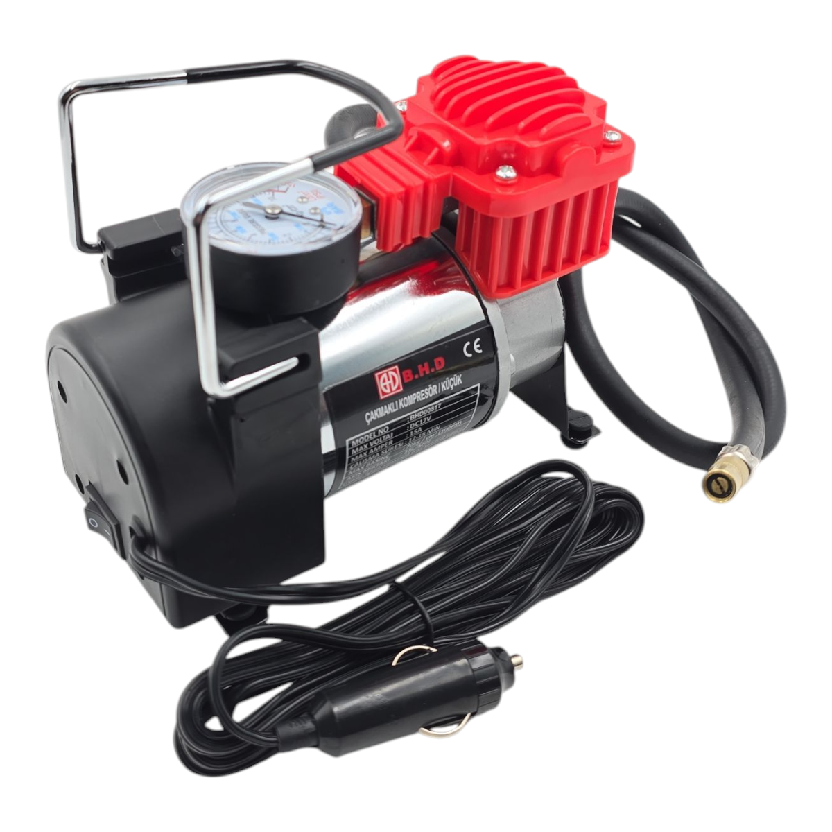 Fixonic B.H.D BHD00817 12V Saatli Çakmaklık Girişli Kompresör Çantalı