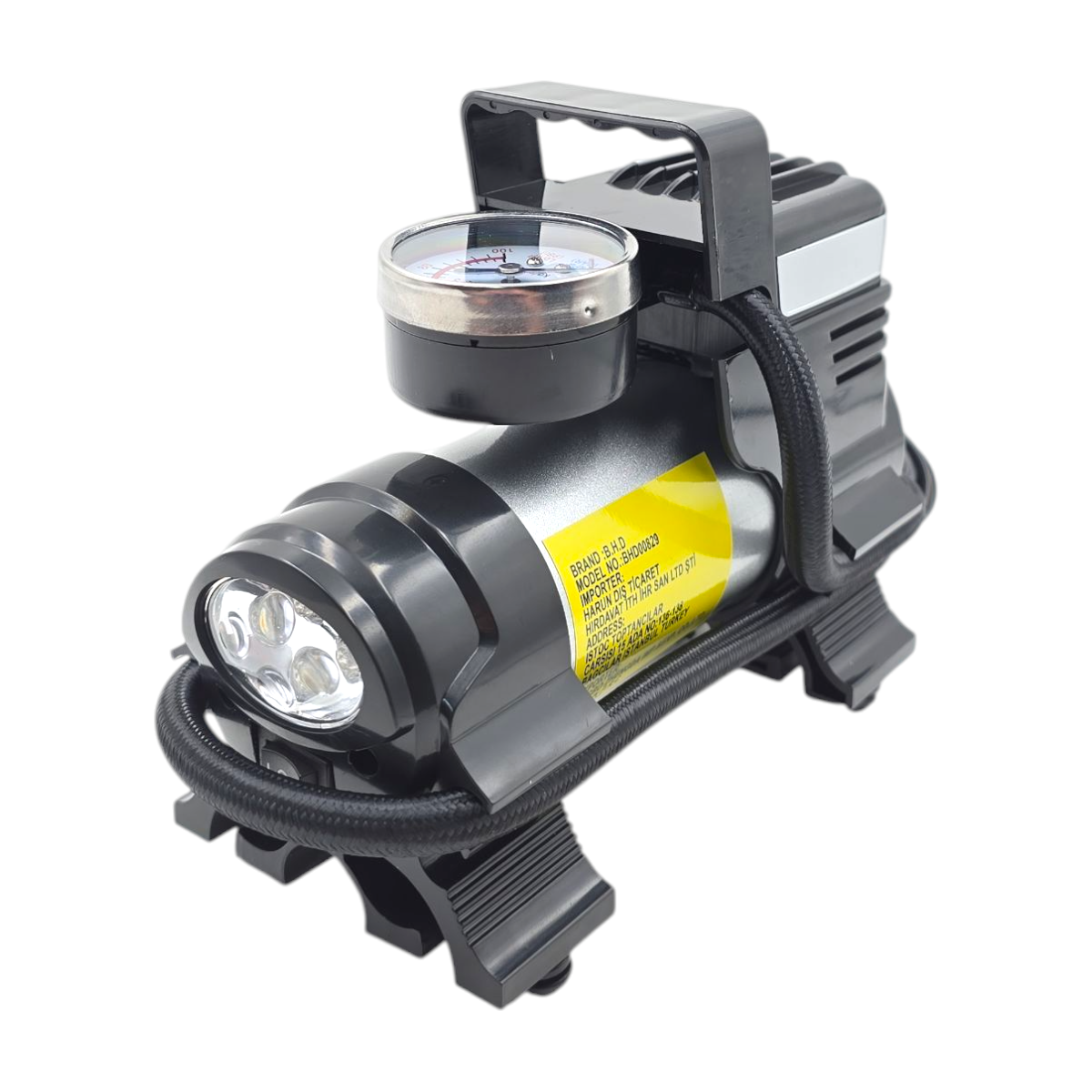 Fixonic B.H.D BHD00829 12V Saatli Çakmaklık Girişli Kompresör Işıklı