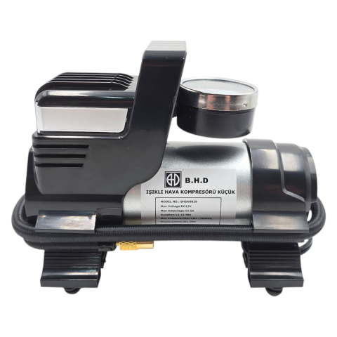 Fixonic B.H.D BHD00829 12V Saatli Çakmaklık Girişli Kompresör Işıklı