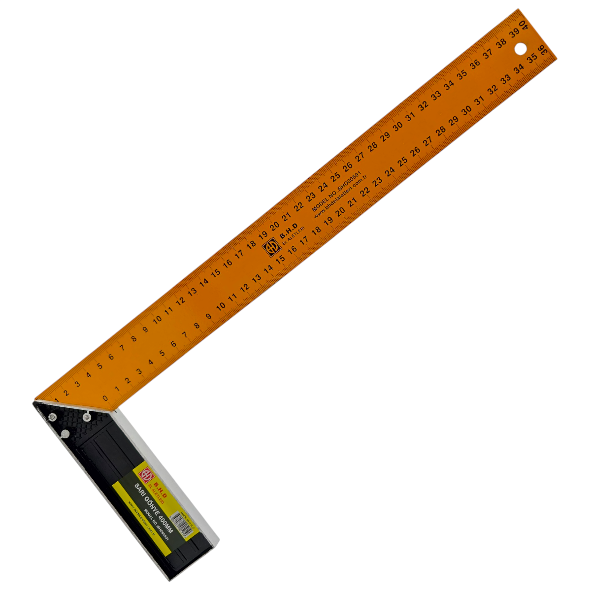 Fixonic B.H.D BHD00591 400mm/40cm Sarı L Marangoz Gönye