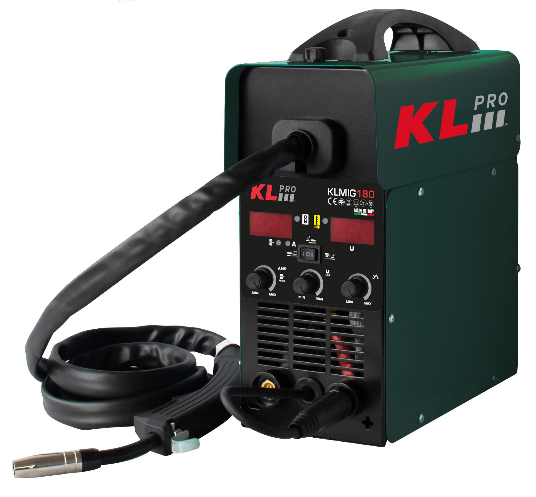 Klpro KLMIG180 170 Amper Gazlı/Gazsız Gaz Altı ve Elektrod (MMA) Kaynak Makinesi
