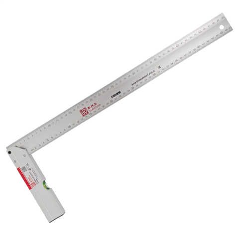 Fixonic B.H.D BHD00199 500mm/50cm Alüminyum L Marangoz Gönye/Su Terazili