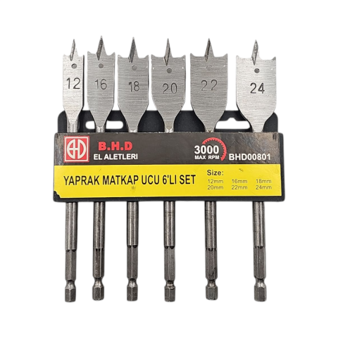 Fixonic B.H.D BHD000801 6'lı Yaprak Matkap Ucu Seti (12-16-18-20-22-24mm)