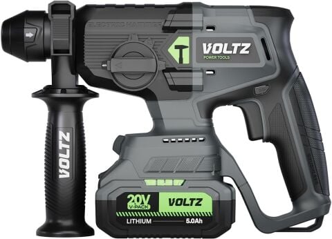 Voltz VZHD20 20V 5Ah 2.5J Çift Akülü Kömürsüz Şarjlı Kırıcı Delici Matkap