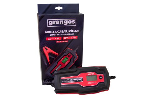 Grangos GBC10A 6V/12V 180Ah Akıllı Dijital Akü Şarj ve Bakım Cihazı