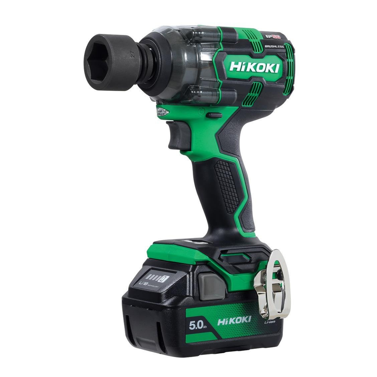 Hikoki WR18DH-5.0 18V/5.0Ah 345Nm 1/2'' Çift Akülü Kömürsüz Şarjlı Darbeli Somun Sıkma