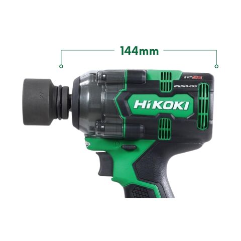 Hikoki WR18DH-2.0 18V/2.0Ah 345Nm 1/2'' Çift Akülü Kömürsüz Şarjlı Darbeli Somun Sıkma