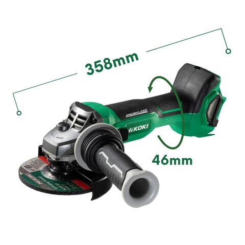 Hikoki G1813DA-2.0 18V/2.0Ah 125mm Kömürsüz Akülü Avuç Taşlama