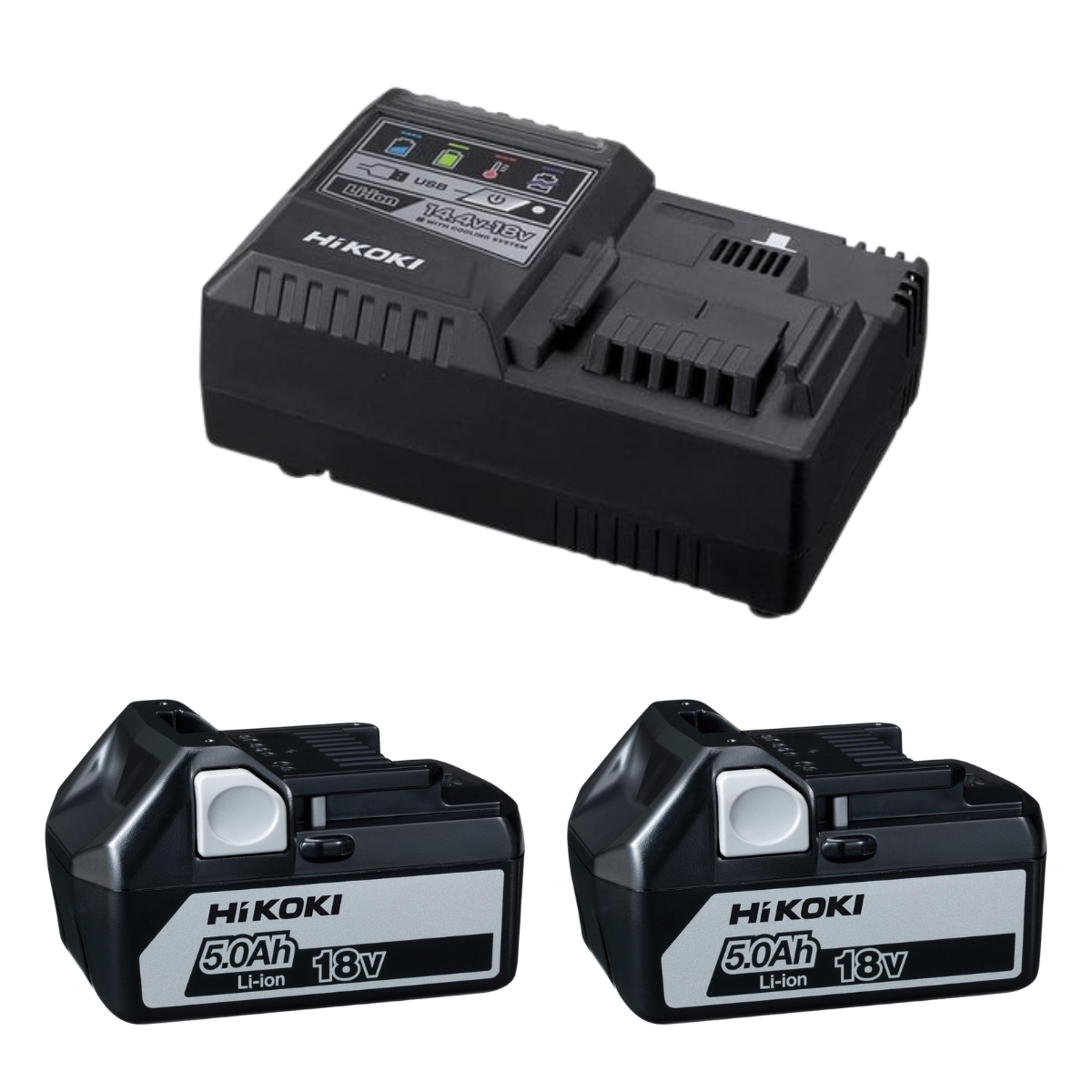 Hikoki UC18YSL3WGZ 18V/5.0Ah Akü Ve Şarj Cihazı Kiti
