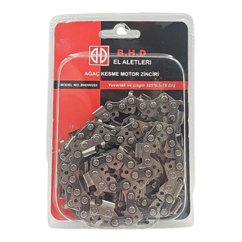 Fixonic B.H.D BHD00255 0.325'' 1.3mm 38 Diş Yuvarlak ve Çizgili Ağaç Kesme Motorlu Testere Zinciri