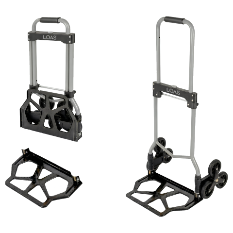 Loas LSKTA80M 80Kg Merdiven Çıkabilen Katlanır Paket Taşıma Arabası