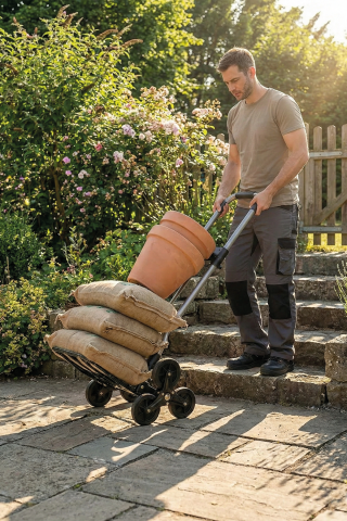 Loas LSKTA80M 80Kg Merdiven Çıkabilen Katlanır Paket Taşıma Arabası