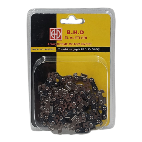 Fixonic B.H.D BHD00257 3/8'' 1.3mm 28 Diş LP (Düşük Profil) Yuvarlak ve Çizgili Ağaç Kesme Motorlu Testere Zinciri