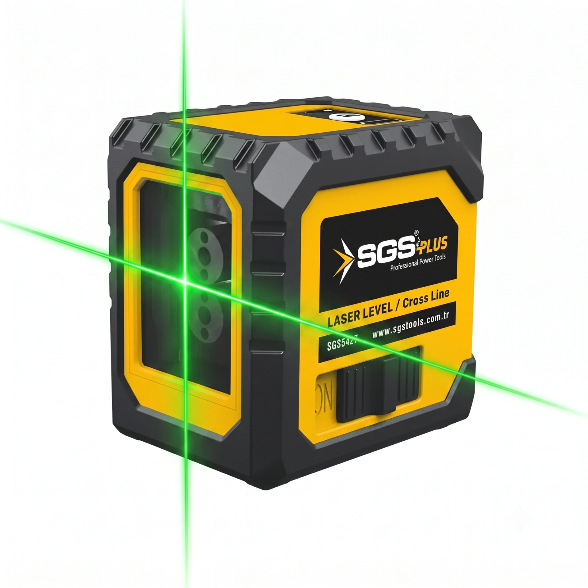 SGS Plus SGS5427 3.7V Şarjlı Yeşil Lazer Terazi 2 Çizgili Yatay Dikey Hizalama Distomat Seti