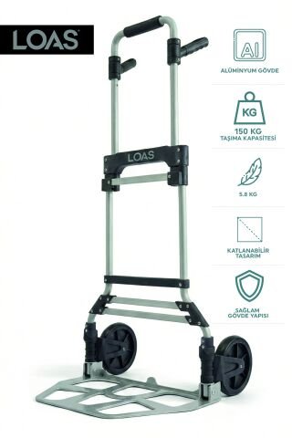 Loas LSKTA150A 150Kg Alüminyum Gövde Katlanır Paket Taşıma Arabası