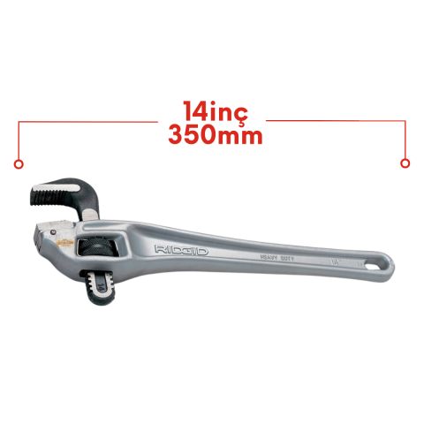 Rıdgıd 31120 Ağır Tip 2'' 50mm 90° Alüminyum Sondaj Boru Anahtarı