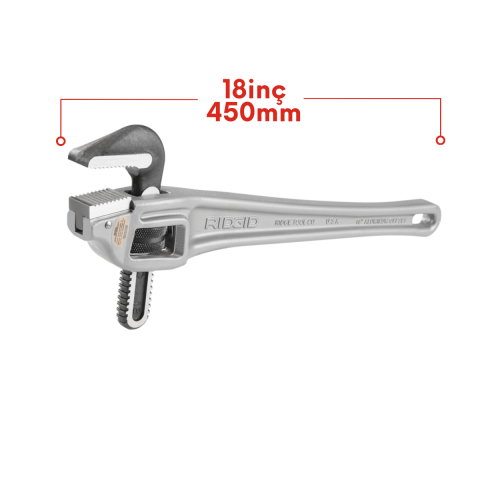 Rıdgıd 31125 Ağır Tip 2½''/65mm 90° Alüminyum Sondaj Boru Anahtarı